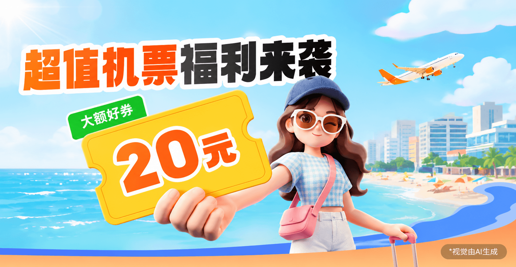 滴滴 · 机票立减券活动封面