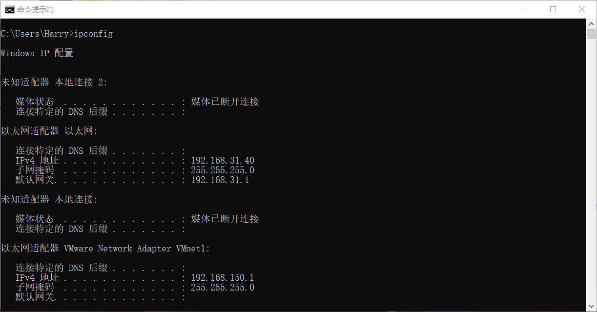 10 个你必须知道的 Windows 命令提示符 (CMD) 命令：ipconfig