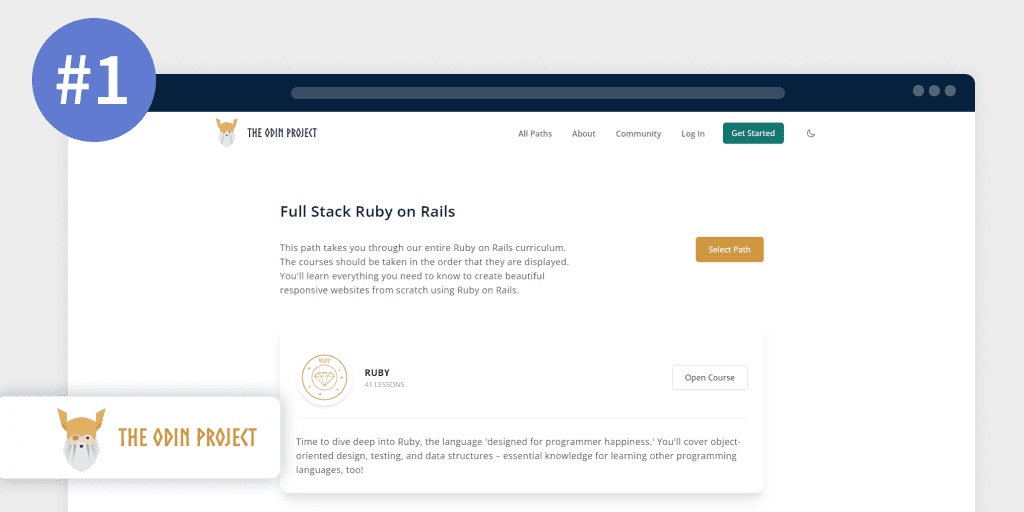 Ruby学习指南：2022年 9个最佳免费 Ruby 和 Ruby on Rails 课程：Full Stack Ruby on Rails (The Odin Project)