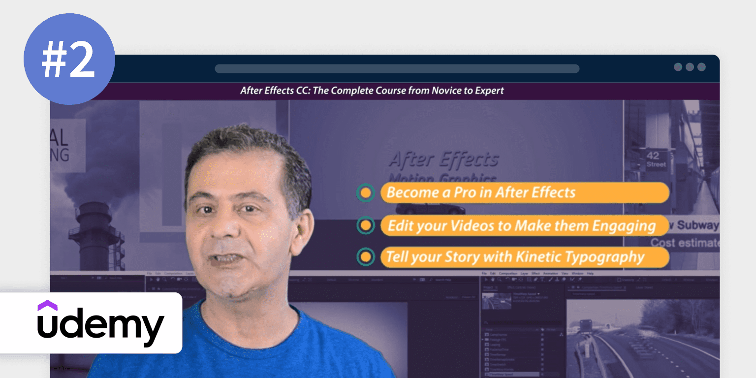 最佳 After Effects 课程：Adobe After Effects: Complete Course from Novice to Expert