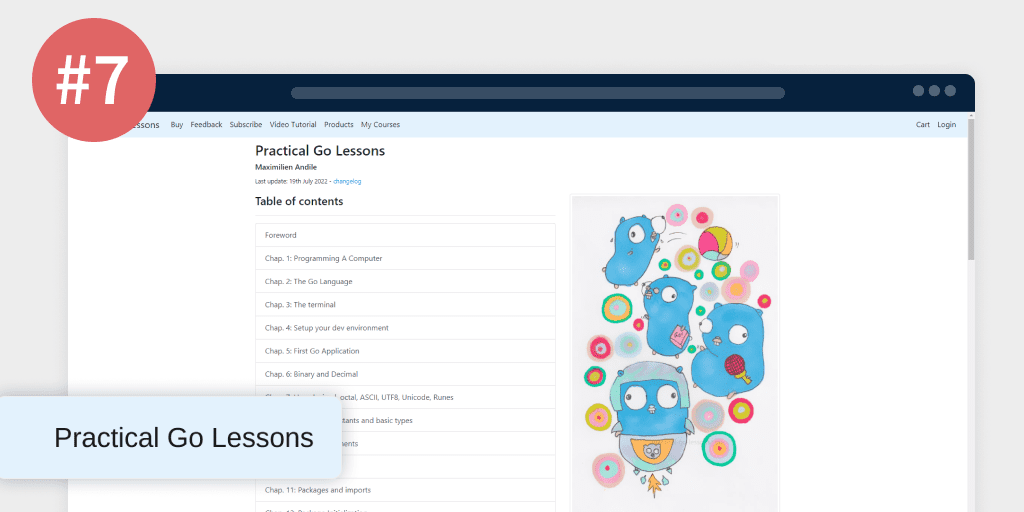 2022年 9套最佳免费Go语言课程：Practical Go Lessons (practical-go-lessons.com)