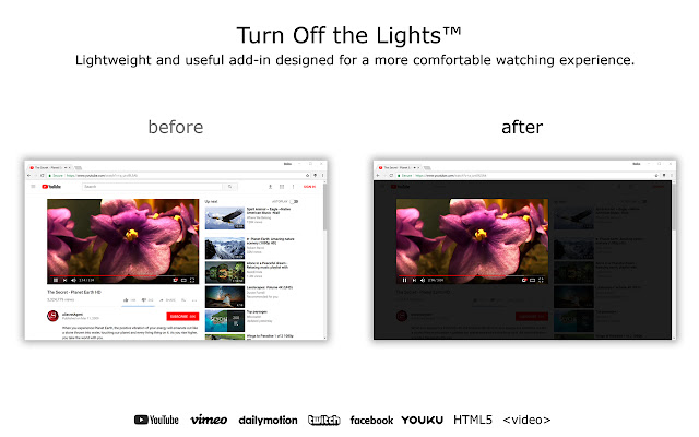 10 个适用于 Google Chrome 的最佳暗模式扩展：Turn off the Lights