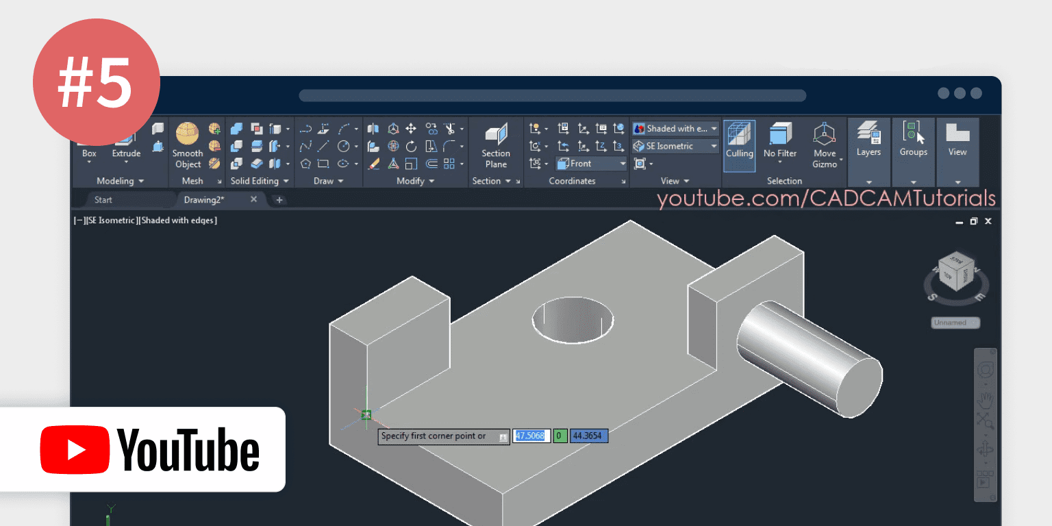 AutoCAD 学习指南：AutoCAD 3D Tutorial for Beginners