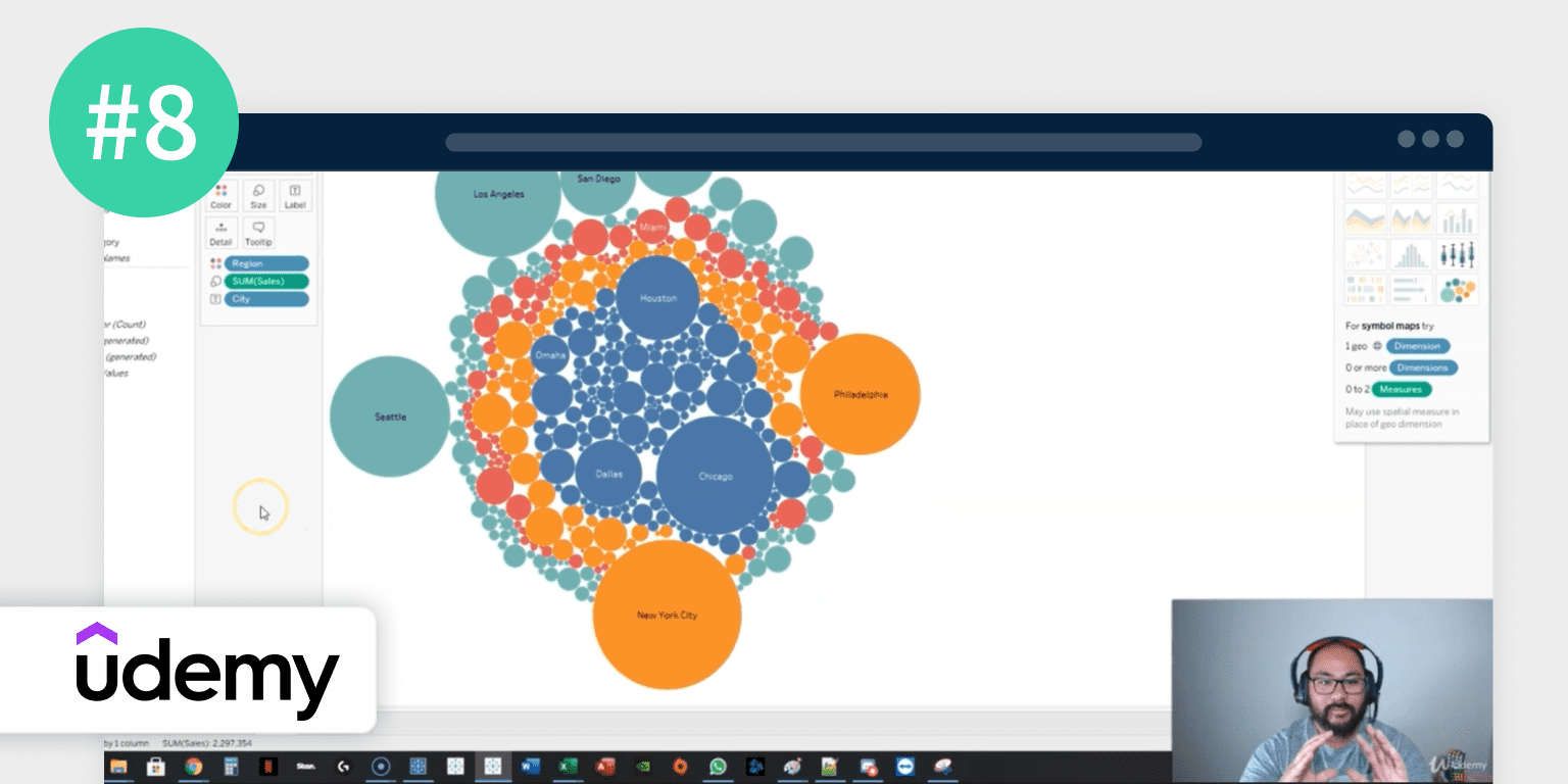 Tableau学习指南：2022年 10个最佳 Tableau 课程：Complete Tableau 2021 Training for Absolute Beginners