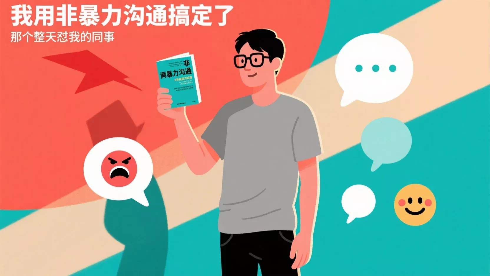 我用《非暴力沟通》搞定了那个整天怼我的同事 | 疯狂小黑读书笔记