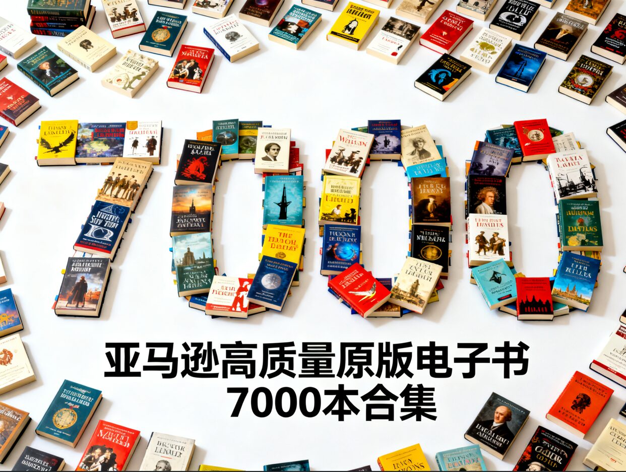 【限时速抢】7000本亚马逊高分原版电子书合集，珍藏级全品类覆盖！