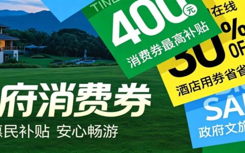 【同程酒店】政府文旅消费券最高补贴400元，酒店优惠限时领