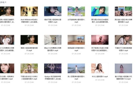 超清4K美女动态壁纸大合集，免费打造炫酷动态桌面