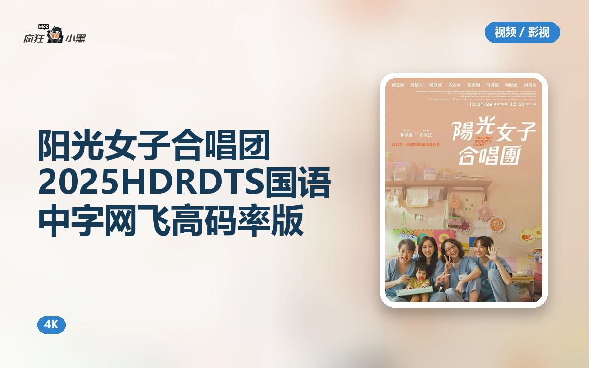 阳光女子合唱团 2025 4K HDR DTS国语中字 网飞高码率版